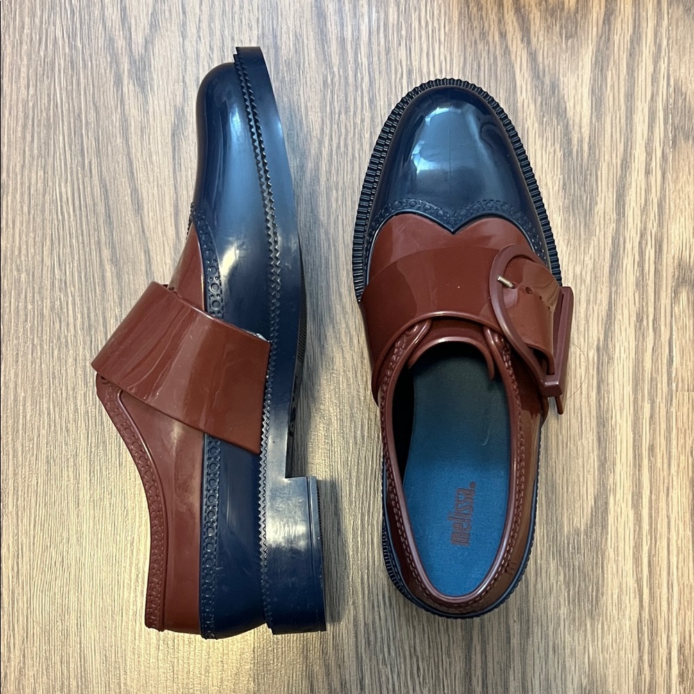 Melissa Women’s Burgundy and Navy Oxfords